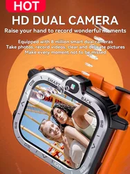 New 2.03 inch 4G Network Smart Watch GPS Wifi SIM NFC Dual Camera Rugged 16G 64G ROM Storage Google Play IP68 Android Bracelet
