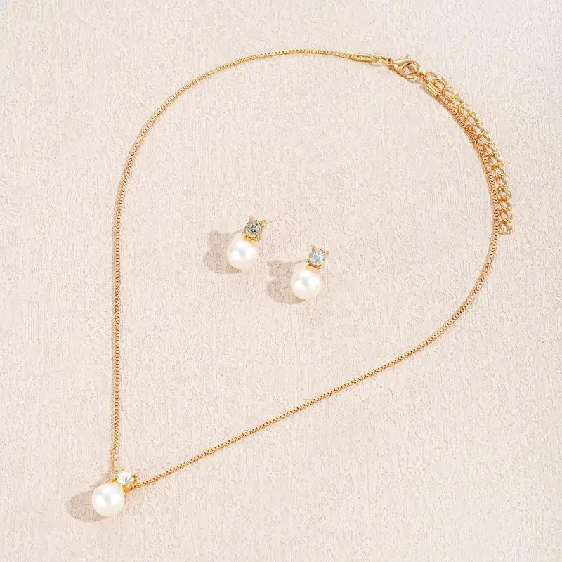 Damenmode-Schmuck mit Kunstperlen im französischen Stil, dezenter Luxus, geeignet für den Alltag, Partys, Bankette, perfektes Geschenk. – Detail 8