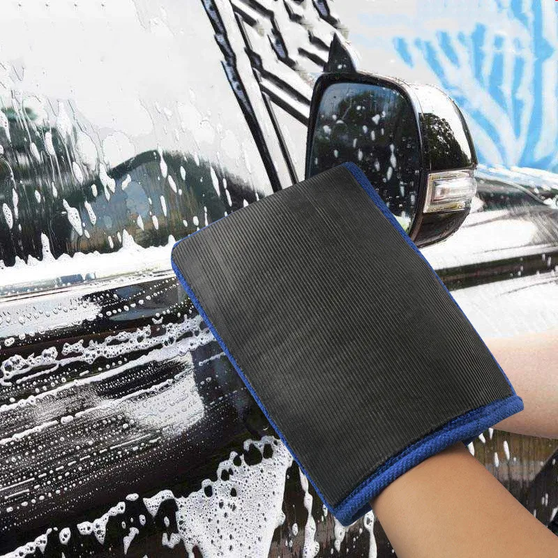 Durable Design Magic Clay Bar Mitt for Car Wash - Microfiber Detailing Towel Pad, Auto Care Cleaning Accessory