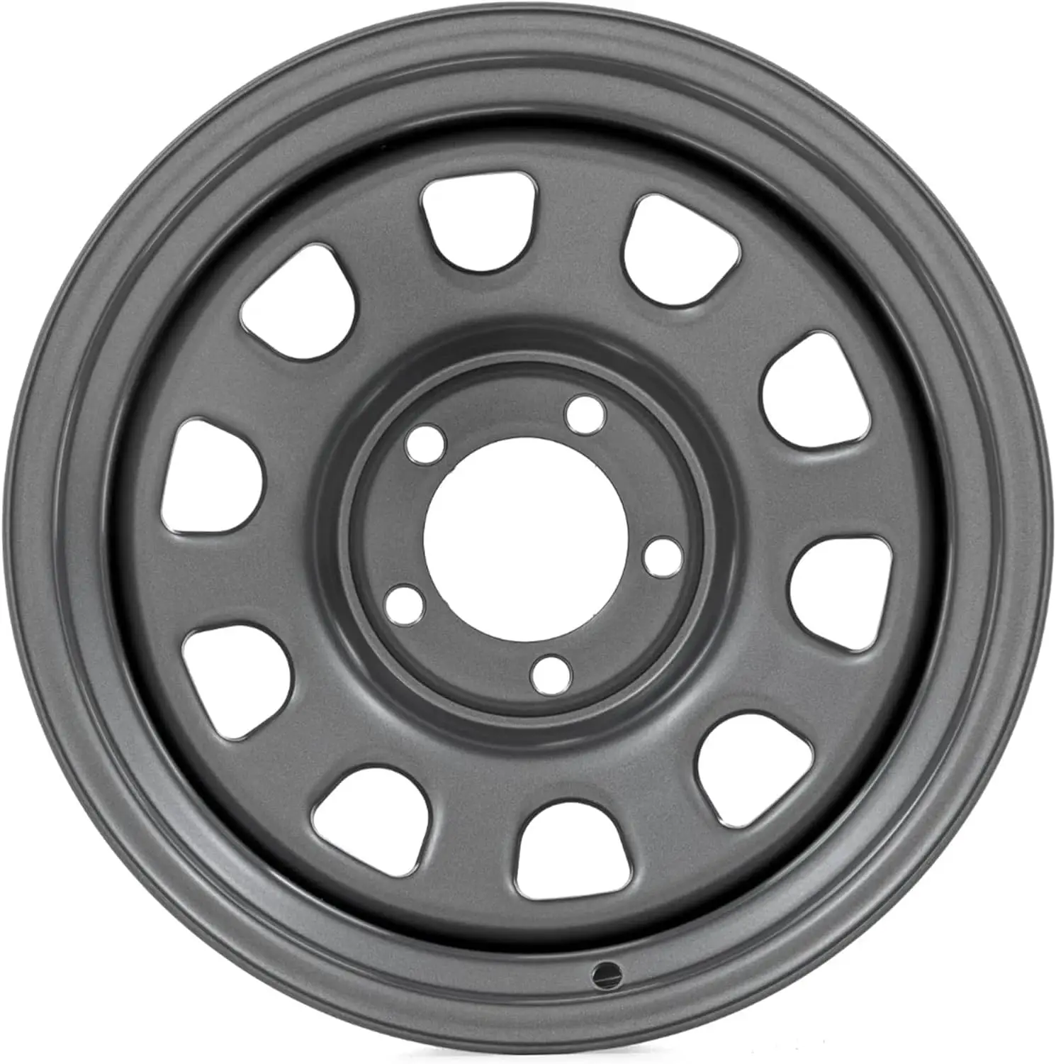 

Gray Steel Wheel - 17x9, 5x5 Bolt Pattern, 12mm Offset, 3.30 Bore, Heavy-Duty D-Window Off-Road Rim for Trucks & Jeeps·Hot Sale
