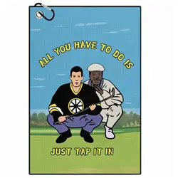 Funny Microfiber Premium Golf Towel, Printed Golf Towel for Golf Bags for Men&Women, Great Golf Accessories for Men Golfers
