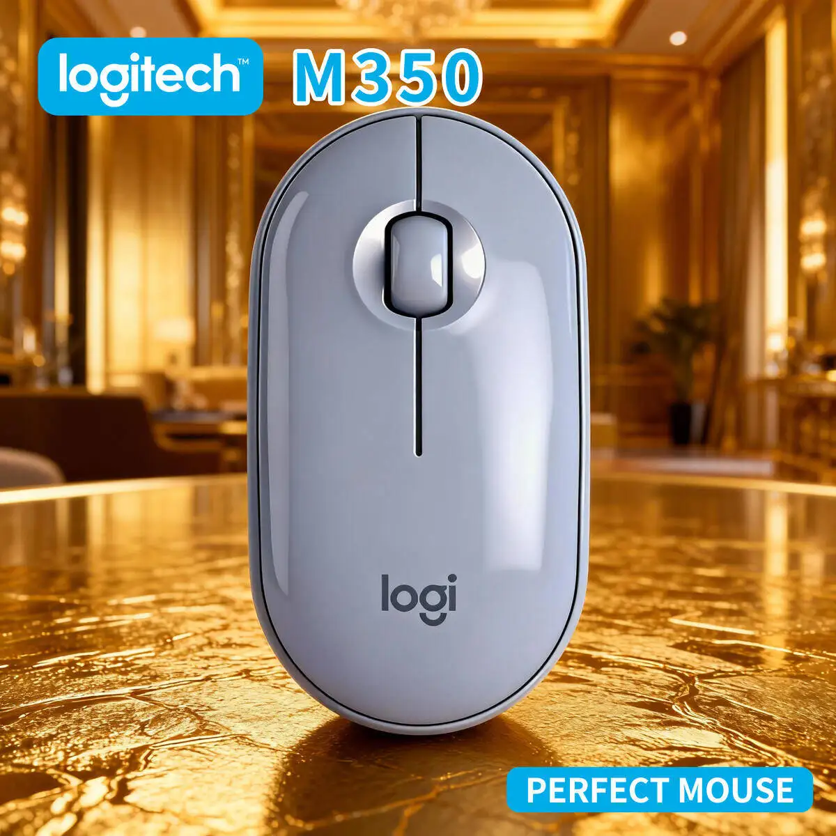 

Logitech M350 Bluetooth Mouse 2.4G Dual Mode Long Battery Life for PC Mac Desktop