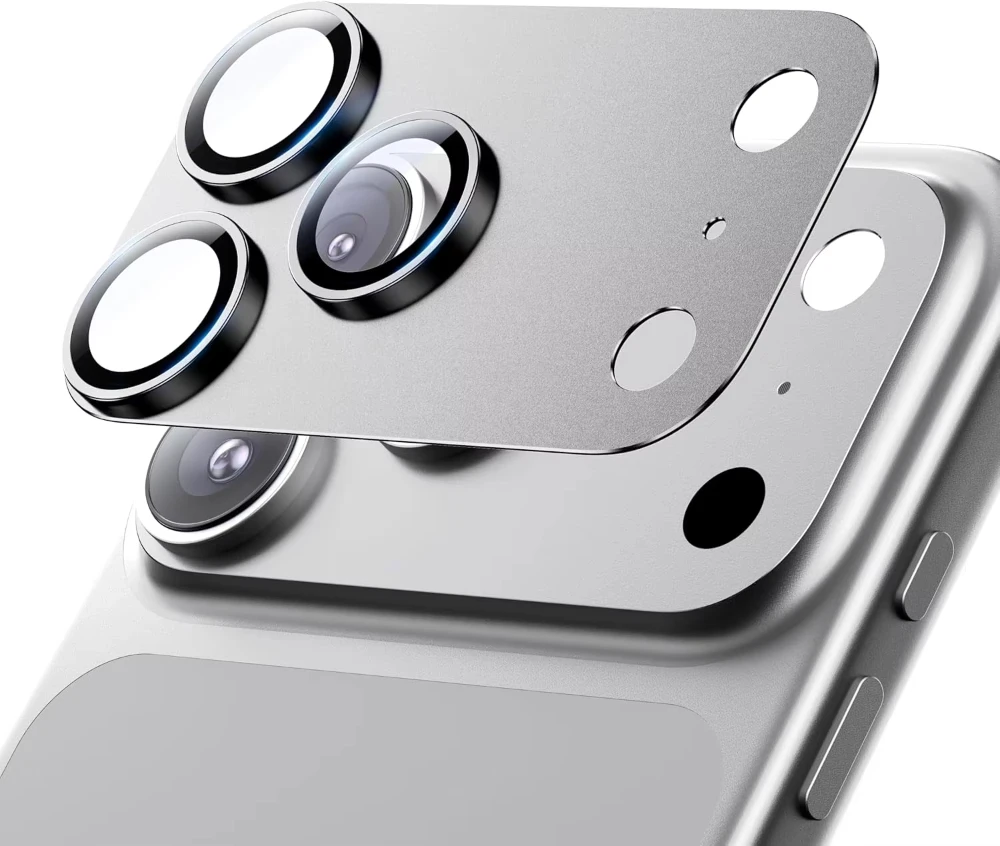 NNBILI Für iPhone 17 18 Pro Max Kameraobjektivschutz Starke Haftung Metall Gehärtetes Glas Kamera-Bildschirm Vollschutzabdeckung