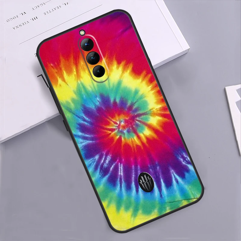 Colorful Tie Dye Rainbow Hippie Art Case For ZTE Nubia Red Magic 8S Pro 8 Pro Plus 6 7 Pro 6S 7S Pro 5S 5G 6R Back Cover Shell