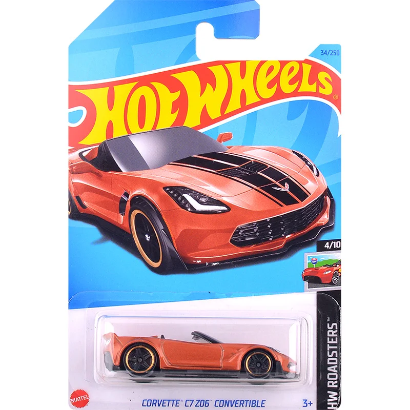 جديد الأصلي الساخن عجلات كورفيت C7 Z06 سيارة قابلة للتحويل جمع ألعاب السيارات هدية عيد في الأوراق المالية