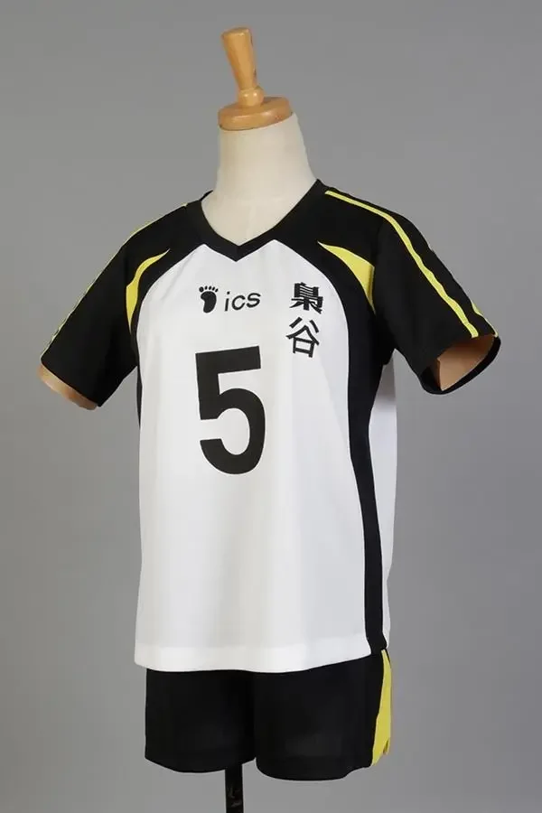 Haikyuu Fukurodani Academy Cosplay Jersey No.5 Akaashi Keiji No.4 Bokuto Koutarou School Uniform Volleyball Team Top+Shorts