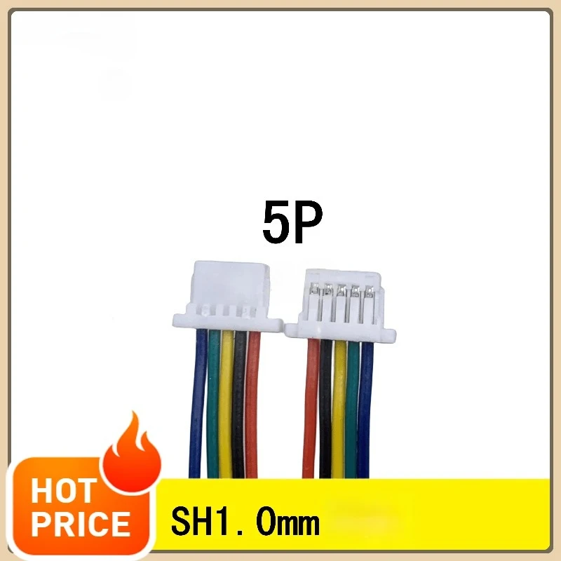 450 قطعة/الوحدة 1.0 مللي متر الملعب SH.1mm 3/4/5/6Pin الأسلاك الإلكترونية كابل 28AWG رابط مخصص #2