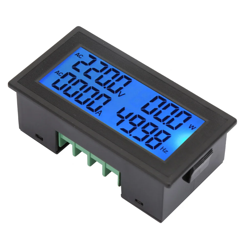 YB5140DM Multifunction Digital AC Voltmeter/Ammeter 60V-500V 0A-20A Power Meter Frequency Power Factor Power Factor Energy Meter
