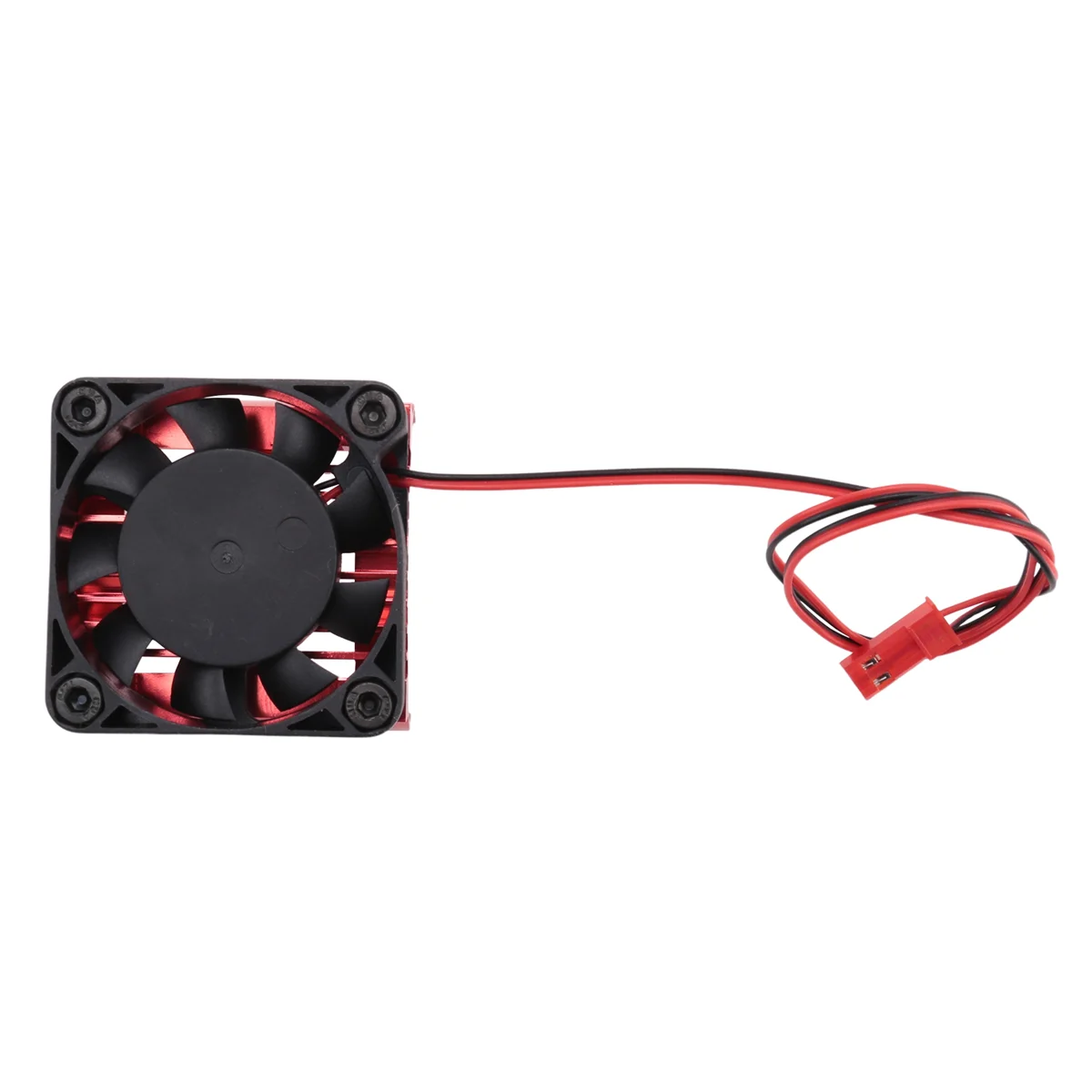 42mm Motor Cooling Fan Heat Sink for Traxxas 1/10 E-Maxx E-Revo Summit Arrma 1/8 Kraton Talion Typhon RC Car,Red