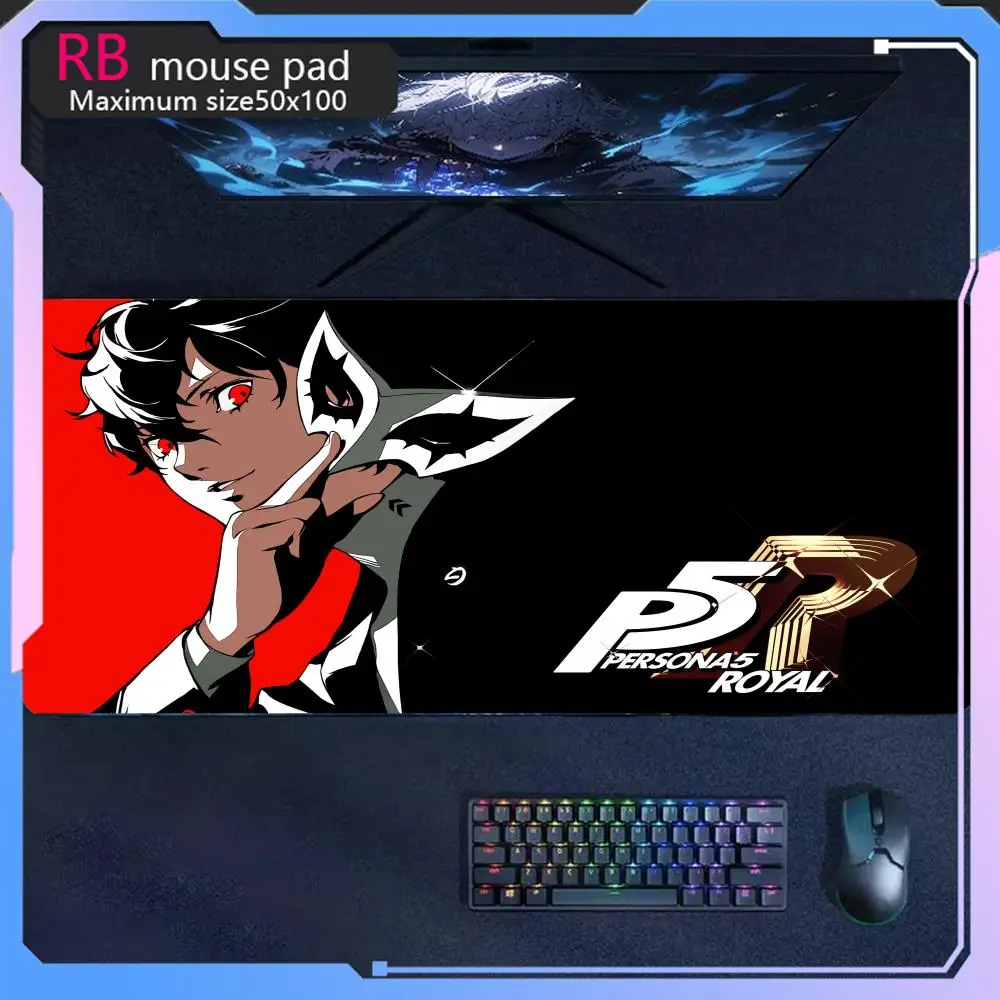 MousePad persona 5 P5 Mouse Pad stampa ad alta definizione anime grande gioco mouse pad console di gioco azienda tastiera mouse pad