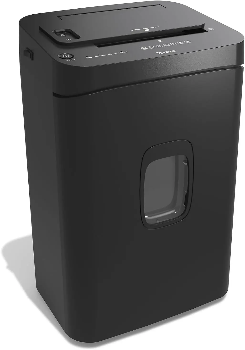 150-Sheet Autofeed Micro-Cut Paper Shredder with Anti-Jam Functionality in Black