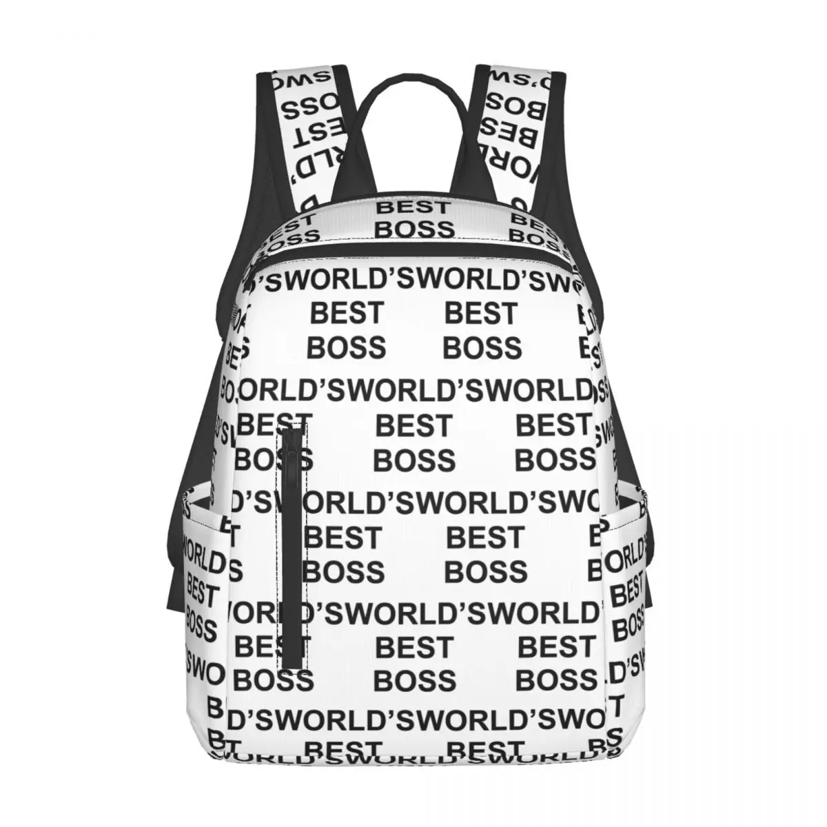 

World's Best Boss Backpack Daypack Large Capacity Children BookBag School Bag Shoulder Bags for Men Women