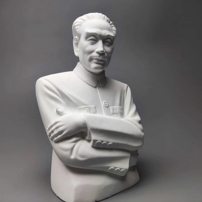 Zhou Enlai Great Man Model Plaster Figure Sculpture Art Decoration Ornaments Interior Art Living Room Figurines Desktop Decor