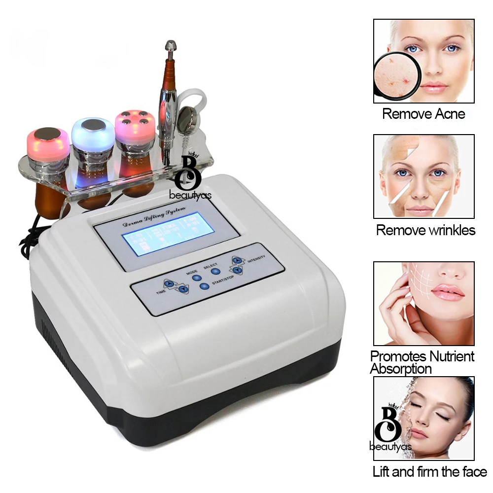 5 in 1 Body and Facial Mesotherapy Machine No-needle Skin Care Beauty Device EMS Electroporation Anti-aging Face Lift Tightening