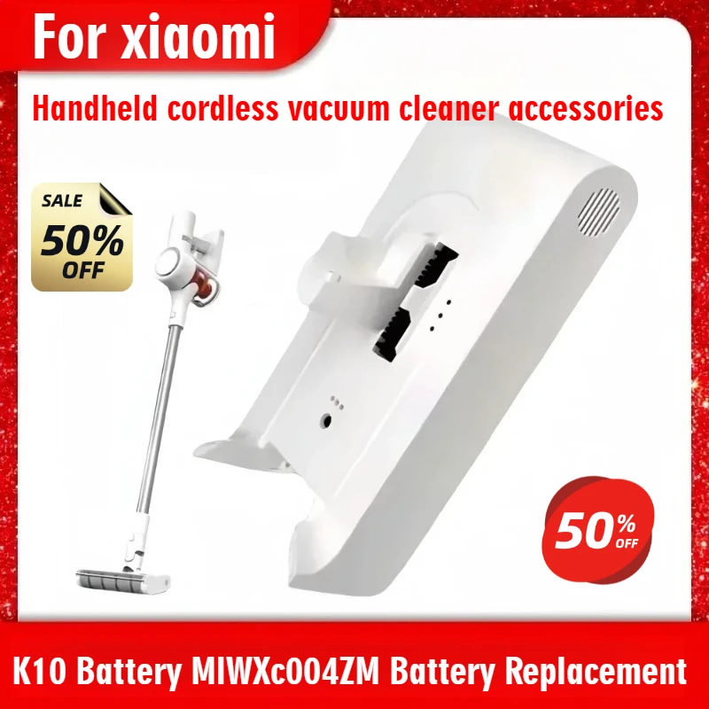 Nuevo paquete de batería de repuesto para aspiradora inalámbrica de mano Xiaomi Mijia K10, baterías recargables de iones de litio de 25,2 v