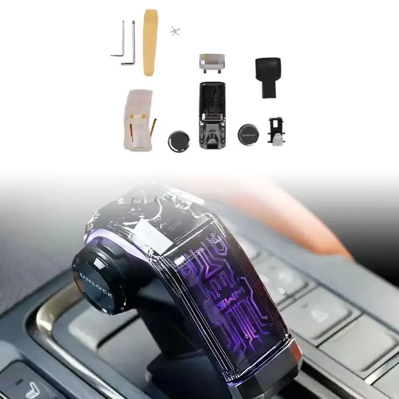 

Car Interior Accessories LED Illuminated Shifter Handle Crystal Handle Shift Gear Knob Lever for Haval H9 2025 Accessories