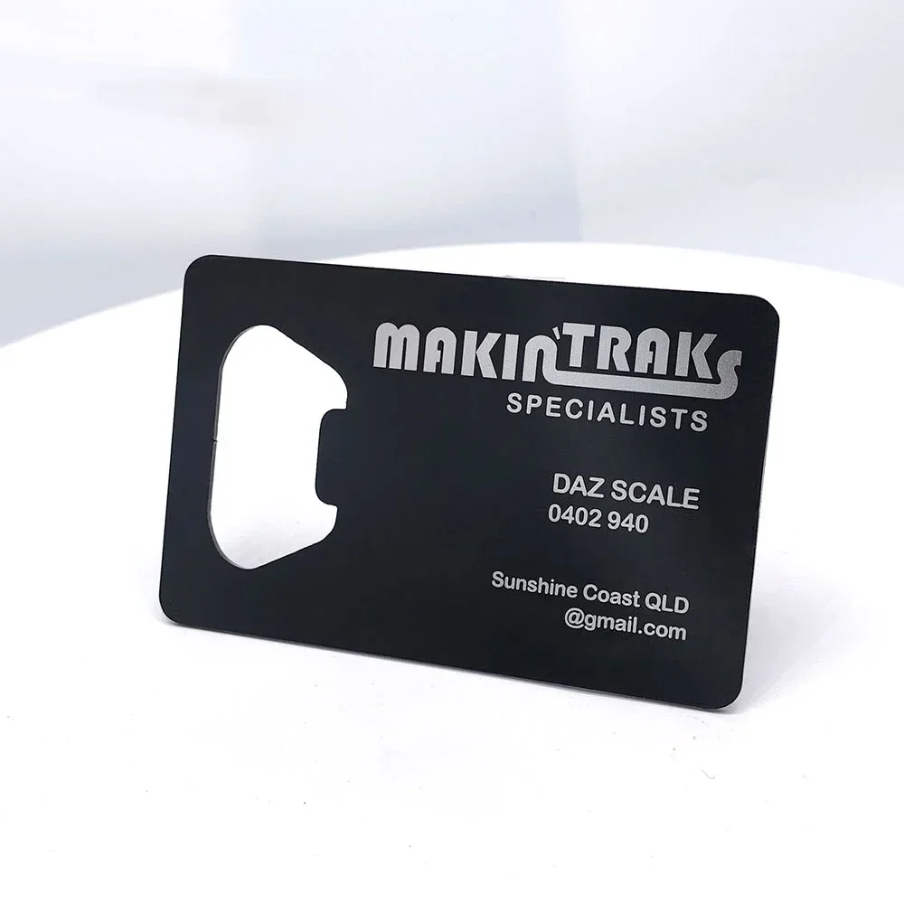 

Открывалка для бутылок с логотипом на заказ, металлический мультитул из нержавеющей стали, визитная карточка