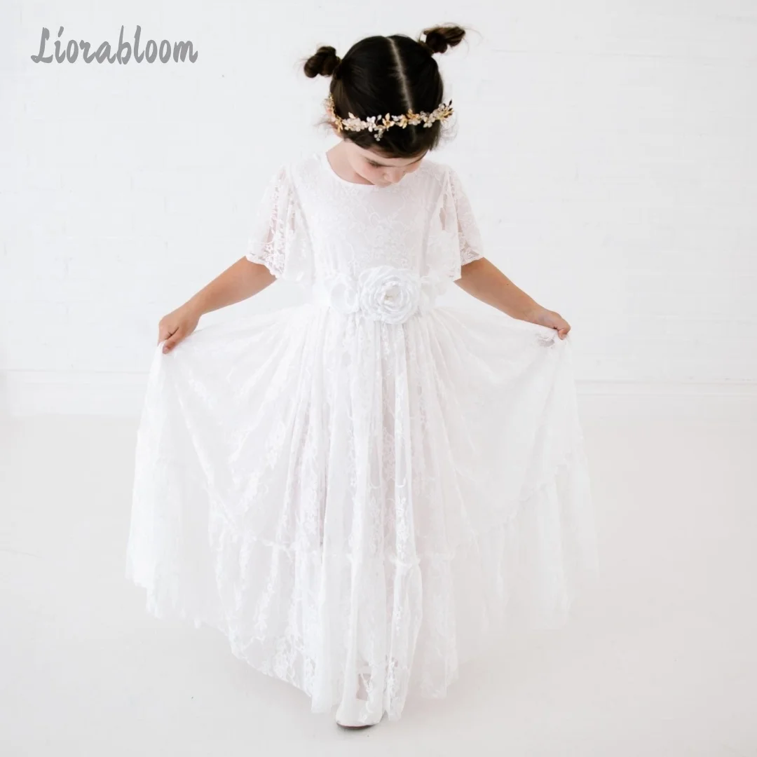 Formal Evening Gowns Custom Made Flower Girl Dresses Strapless Ball Gowns Wedding Party Attire Dress  свадебное платье