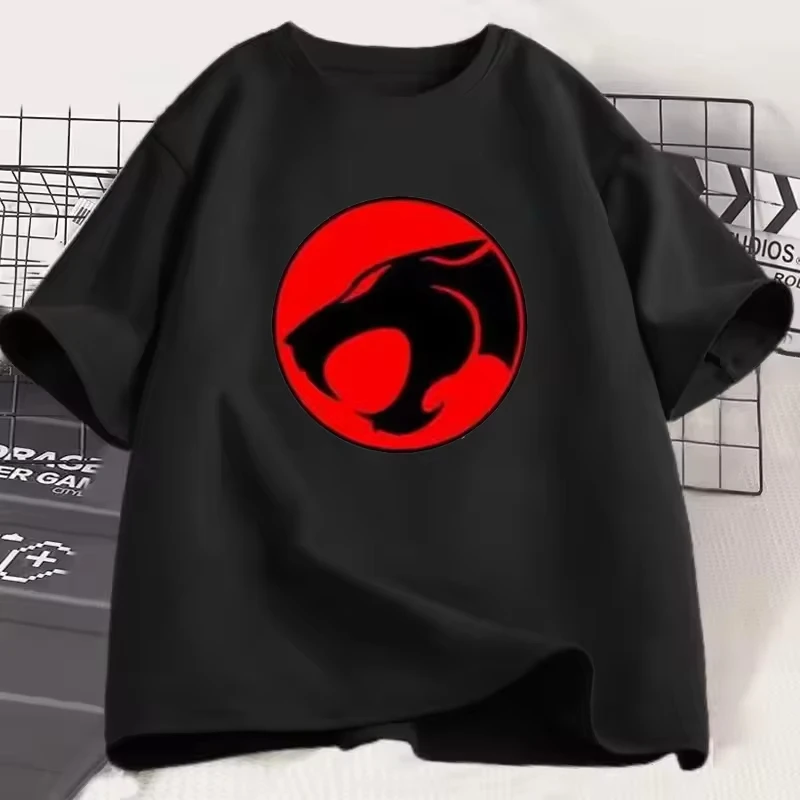 موضة جديدة الكرتون أنيمي Thundercats الرجال والنساء تي شيرت الشارع الشهير المتضخم Harajuku ملابس مريحة تي شيرت الزوجين