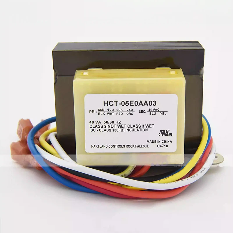 Трансформатор HCT-05E0AA03B для Hartland Controls, новый, 40ВА, 50ВА, 120В/208В/240В на 24В