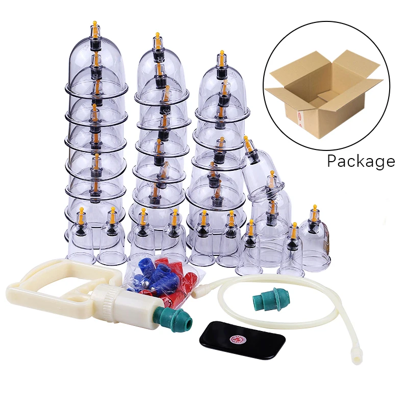 32/24/18/10/6 Cupping Therapy Set Vacuum Massage Tool Cupping Cup Massage Tool Set Ventosaterapia Masaje Profissional Copo