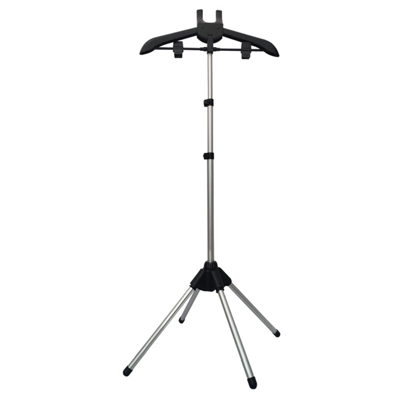 

Household Floor Hanging Ironing Rack Display Rack Clothes Hanger Clothing Foldable Tripod Steam Hanger
