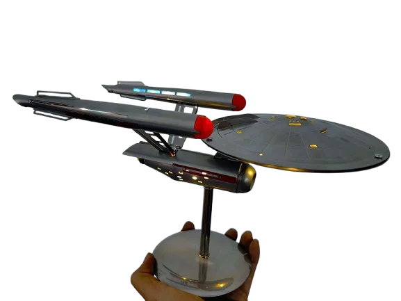 Star Trek Enterprise Model Kit Die Cast Metal Starship Replica Handmade Desktop Ornament Sci Fi Collectible Gift