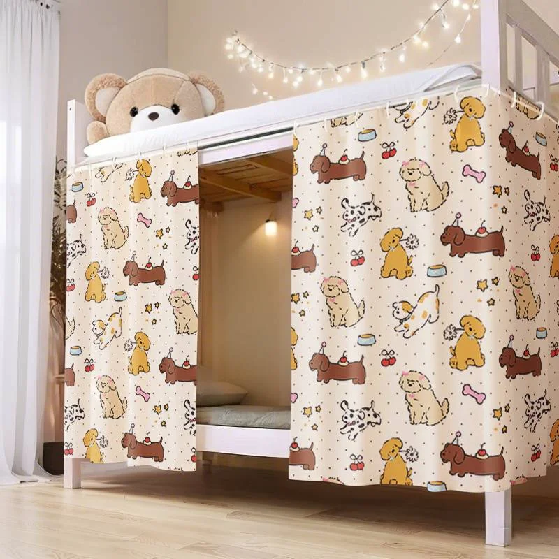 VIKAMA Dorm Bed Curtain Blackout Privacy for Bunk Loft Bed Twin XL College Dorm Dustproof