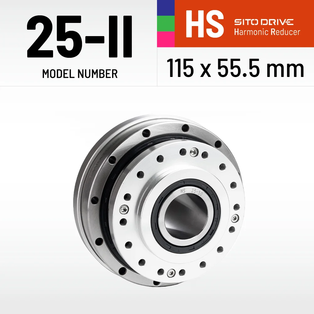 SitoDrive HS-25-II Harmonic Drive SHF-25-II High Precision Strain Wave Gear Reducer for Automation Robot Medical Stepper Motor