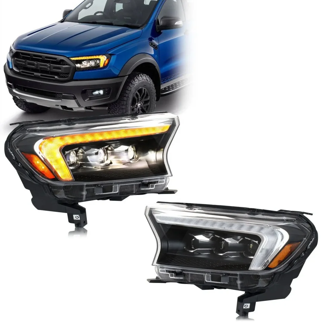 

LED Lamp Headlights for Ford Ranger 2016 2017 2018 2019 2020 Dynamic Turn Signal Touring Assembly High Beam DRL