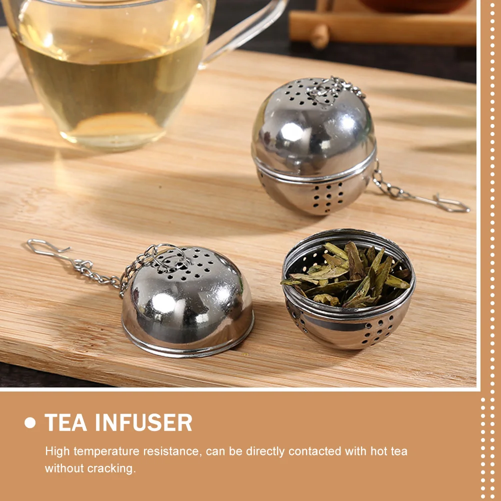 

10 pcs Stainless Steel Strainer Ball High Temp Resistant Fine Mesh Residue Filter Home Office Use Kitchen Tea Filtering Tool