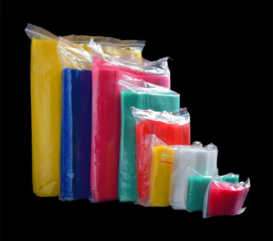 50/100PCS Thick PE Plastic Ziplock Jewelry Packaging Bag DIY Snack Tea Coffee Candy Powder Spice Sugar Salt Gift Storage Pouches - view 4