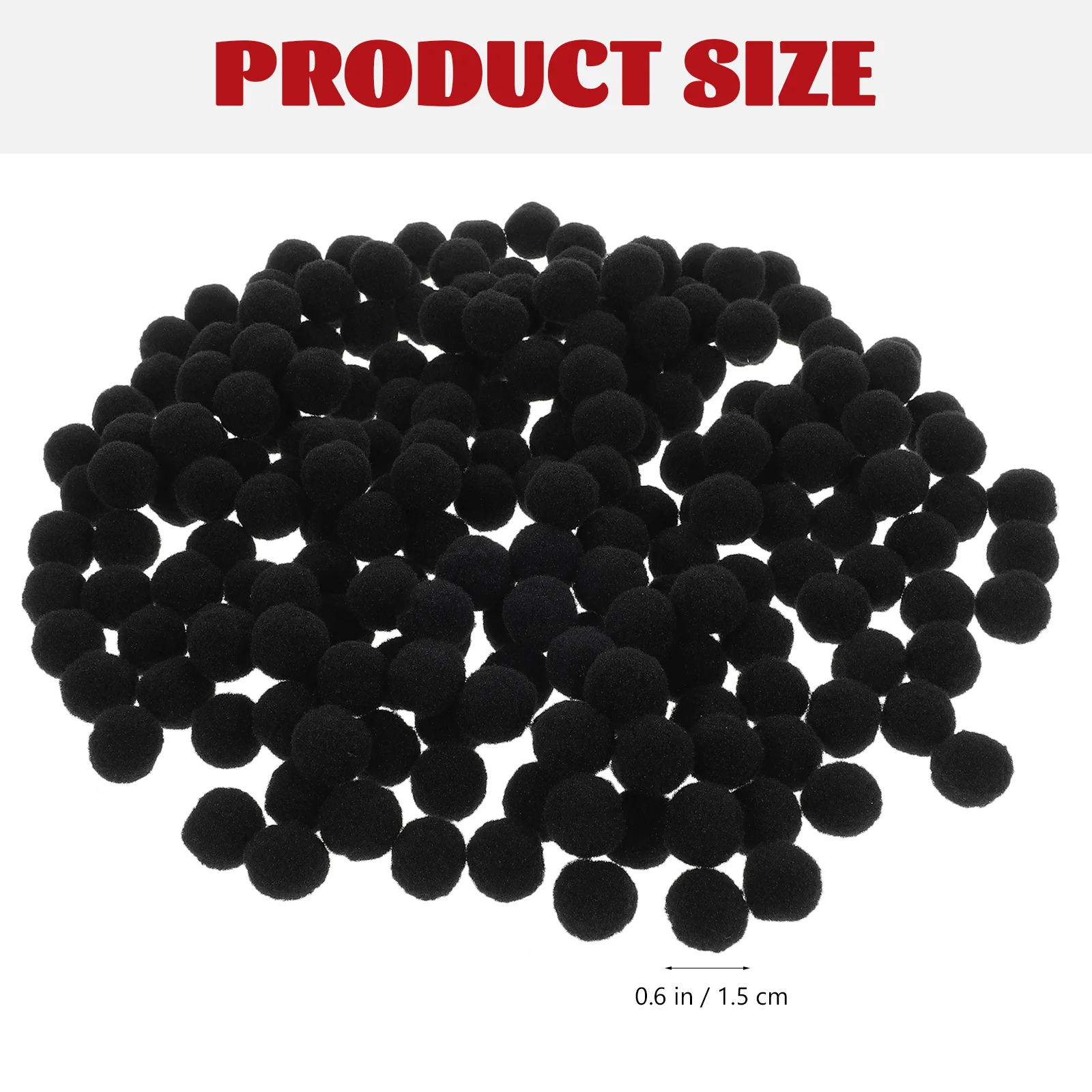 

500Pcs Polyester Pom Pom Balls Fashion Craft Decorations Clothing Hats DIY Material Clothing Decor Prop Crafting Balls