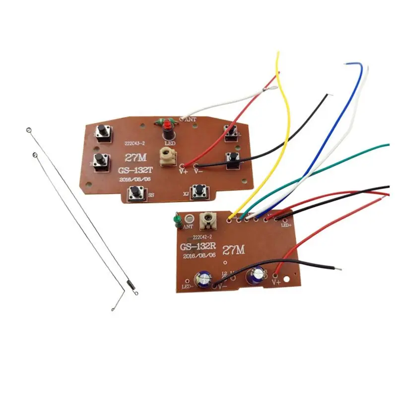 A49K-6CH 2.4G Remote Control High Quality 27Mhz Circuit PCB Transmitter Receiver Board For RC Car Parts