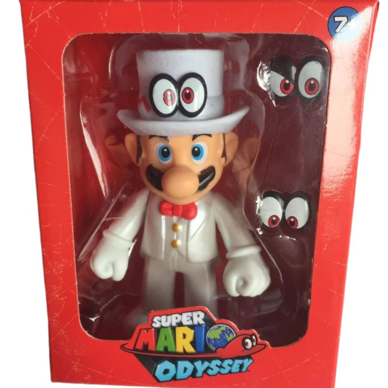 Super Mario Bros Luigi boy's New custom Creative Figure Model Ornament Anime Cartoon Vinyl Doll giocattolo per le vacanze dei bambini