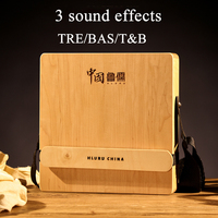 Hluru Cajon Drum for Beginners Professional Wooden Travel Box Drums with Adjustable Snare Flamenco Portable Percussion