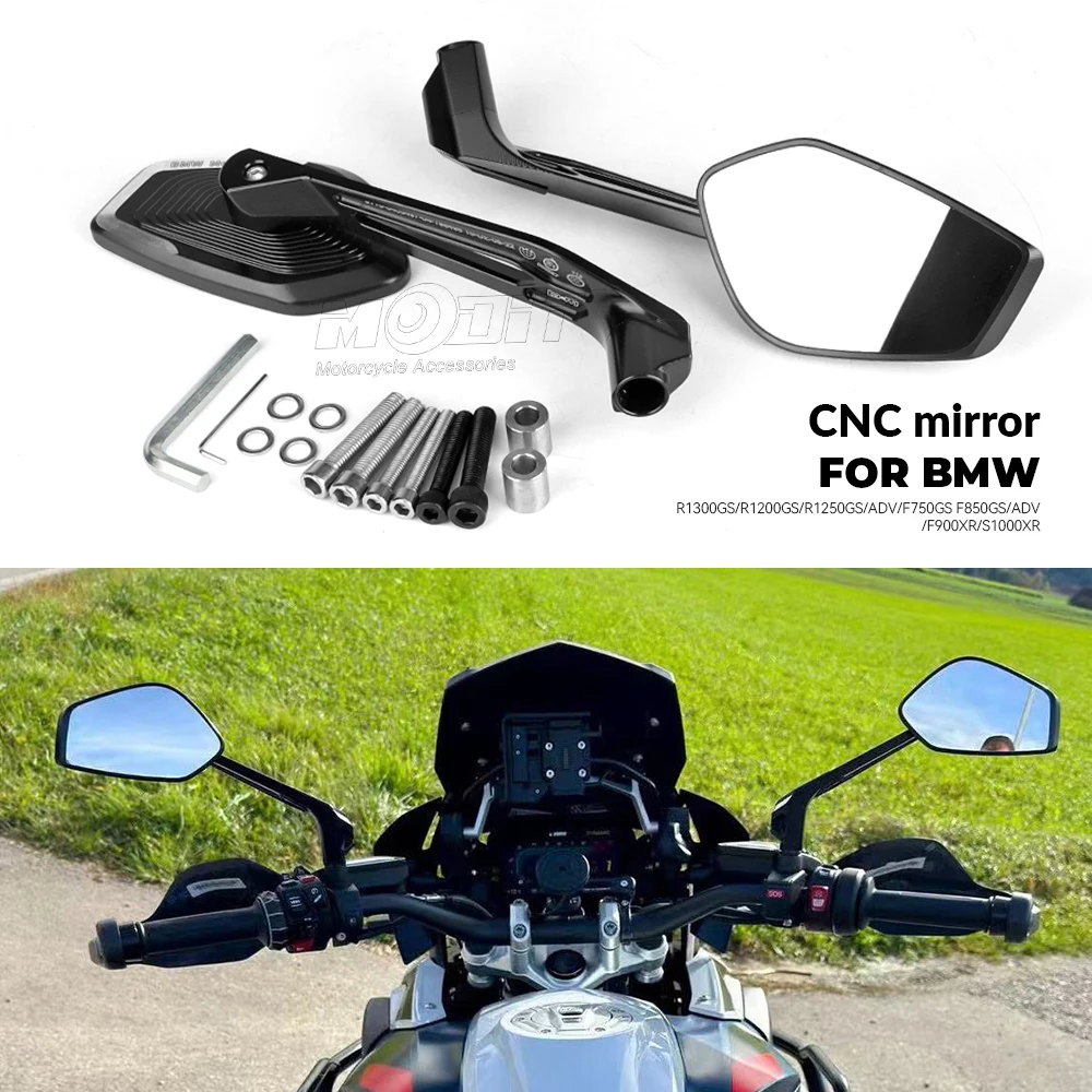 New Motorcycle CNC Aluminum Rearview Mirror For BMW R1300GS R1250GS R 1250 GS Adventure Accessories R1200GS ADV G310gs Mirror