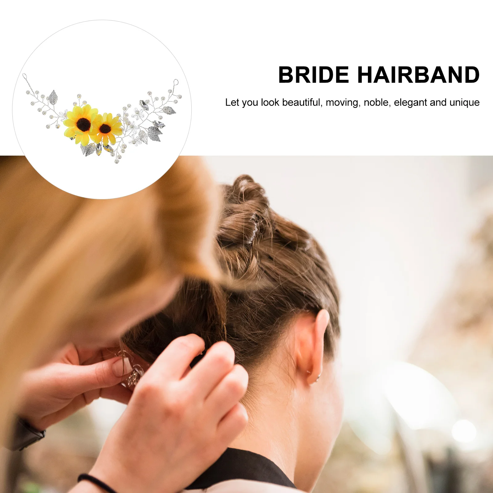 حجر الراين ديزي هيرباند الزفاف خوذة أنيقة العروس Hairwear موضة عقال العروس الشعر الديكور لحفلات الزفاف والحفلات الراقصة #2