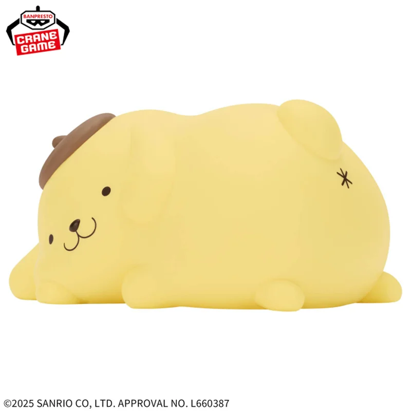 

Genuine Original Bandai Banpresto Pom Pom Purin Sofvimates Pompompurin Figure Model Collector Figurine Toys Lying Posture Doll