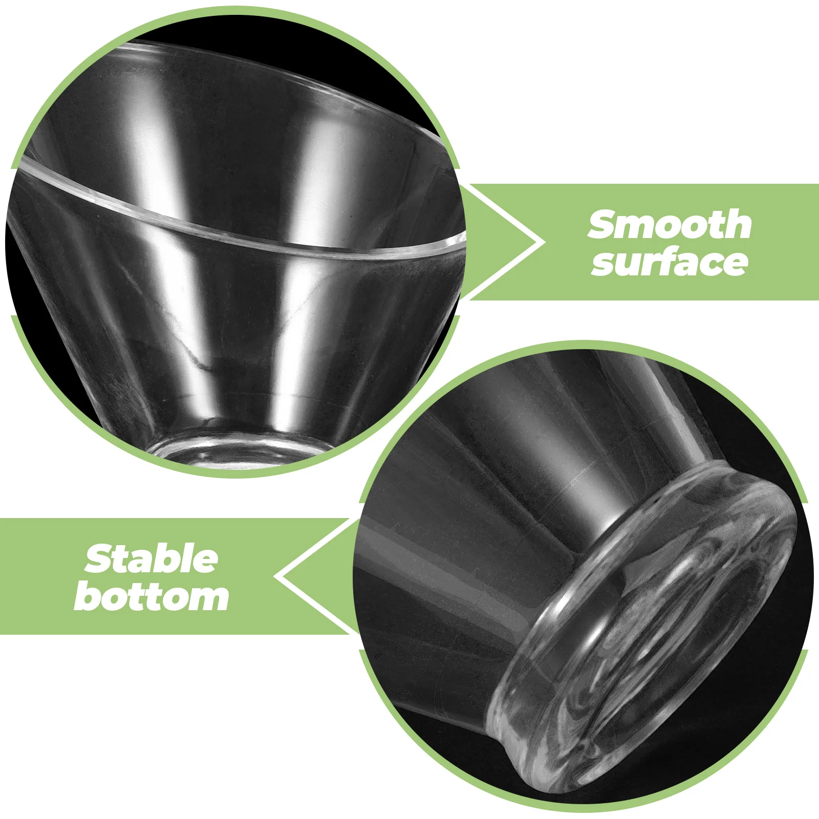 

Acrylic Inclined Bowl Salad Bowls Vegetable Serving Containers for Food Clear Snack Fruit