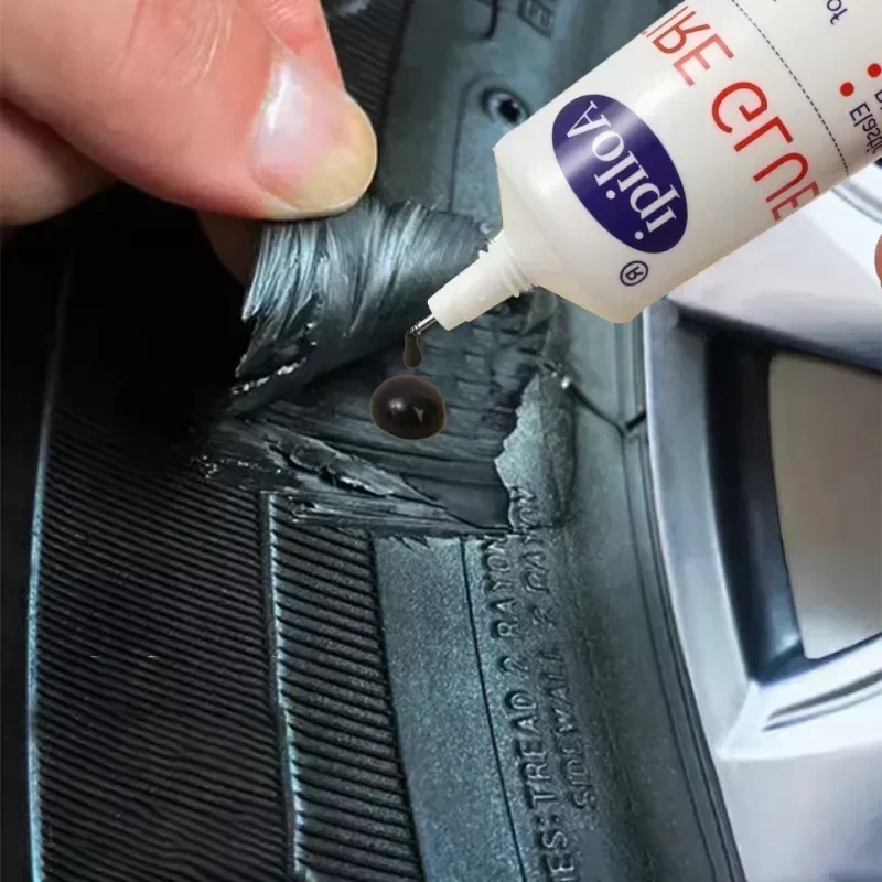 Tire Repair Glue Liquid Strong Rubber Glues Black Rubber Wear-resistant Non-corrosive Adhesive Car Instant Strong Leather Tools