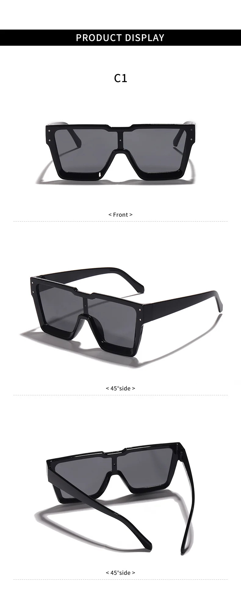 Neue Vintage Quadrat Sonnenbrille Frauen Männer Marke Rechteck Sonnenbrille Weibliche Oval Brillen Oculos De Sol für Männlich Weiblich Brillen – Detail 8