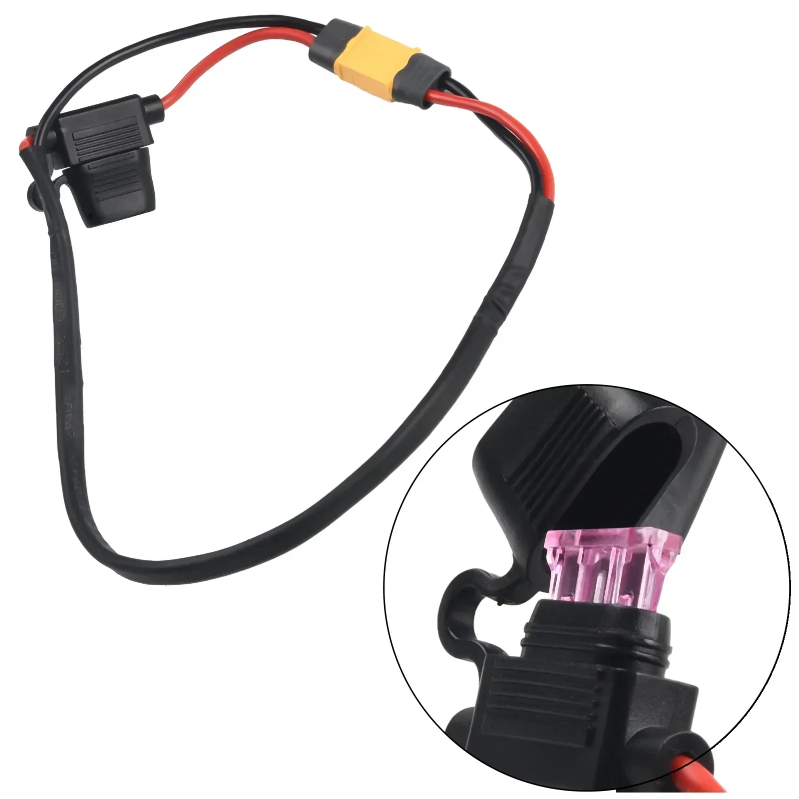 Ebike Battery Power Cable 14AWG High Temperature Cable Controller Fuse Silicone Power Cord Electric Bike Accessoreis