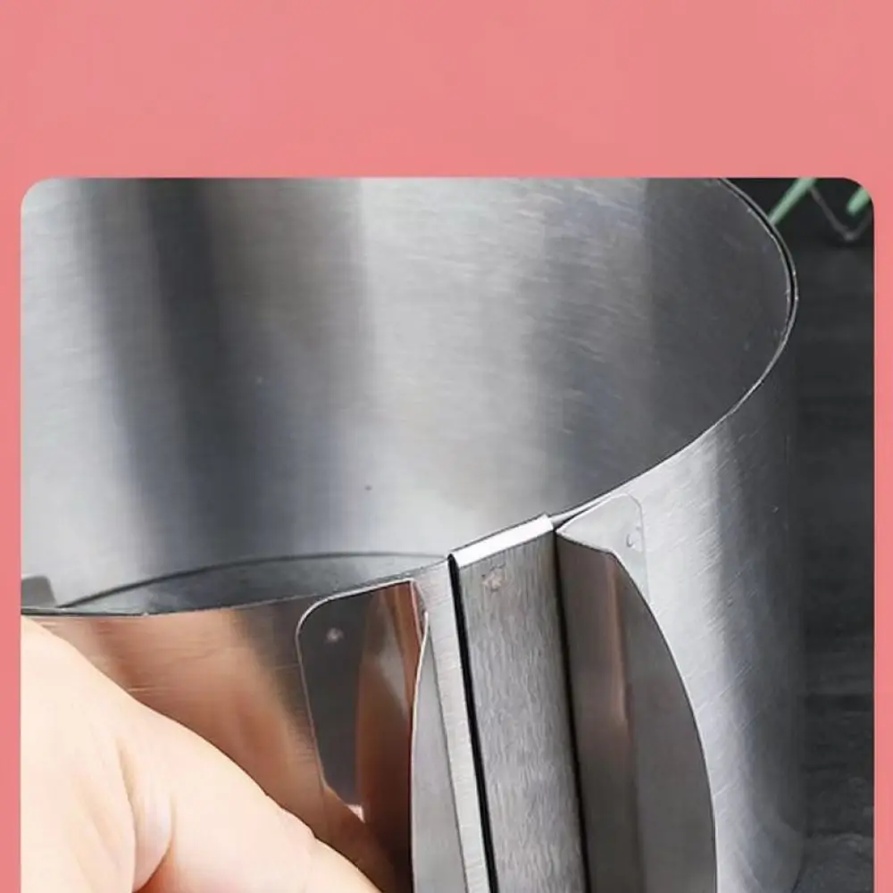 Expandable Stainless Steel Mousse Ring Round Cake Mold Adjustable Baking Tool For Kitchen Pastry Supplies Chef Baking