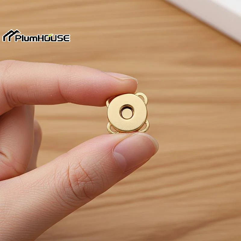 10 Sets Mini Adsorption Buckle Bags Magnetic Snap Button Fasteners Clasps Buttons Handbag Purse Wallet Craft Bag Parts