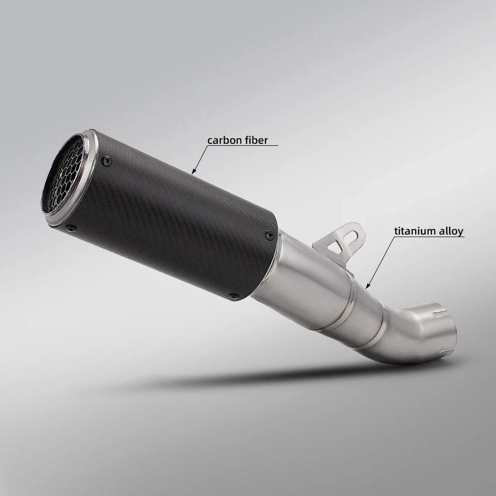 60mm Motorcycle Titanium Alloy Exhaust Middle Pipe for RSV4 2019-2025