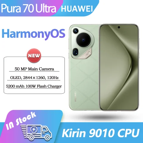 Huawei Pura 70 Ultra 6.8 120HZ OLED Kirin 9010 Octa Core IP68 50MP OIS Cameras NFC OTA 100W Fast Charge 5200mAh HarmonyOS4.2