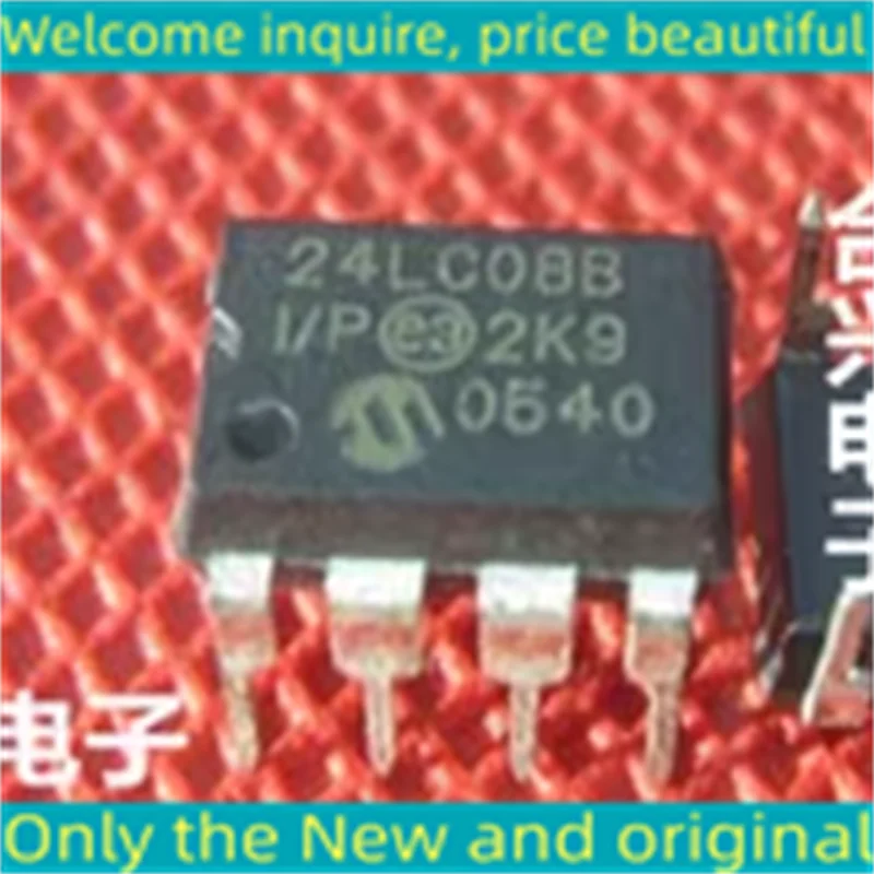 10PCS 24LC08B-I/P New and Original IC Chip DIP8 24LC08B-I/P 24LC08B-I 24LC08B