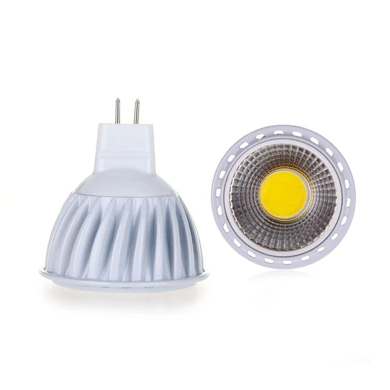 2x GU5,3 / MR16 6W lampa COB LED żarówka światło punktowe żarówka 420lm 60 ° 3000K ciepła biała DC 12V