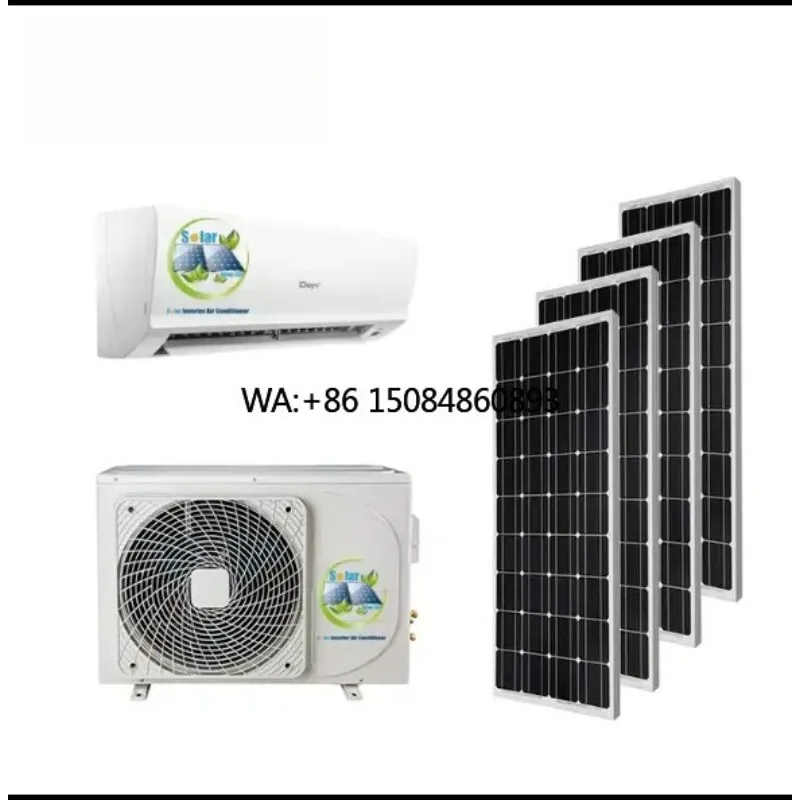 AC/DC Hybrid Solar Air Conditioner for Home, Easy Installation with Solar Energy Support